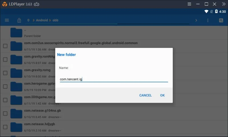 Como instalar o arquivo APK com dados OBB no LDPlayer?