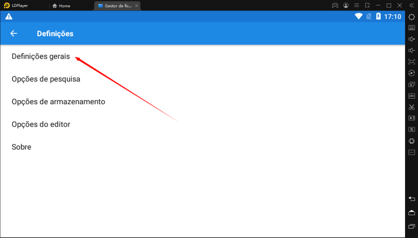 Como transferir arquivos entre o PC e o LDPlayer