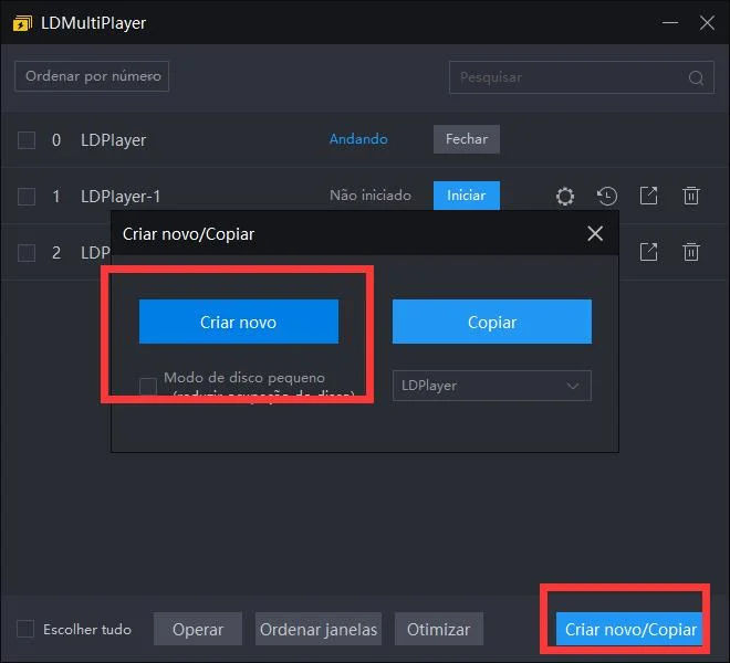 Como fazer backup e restauração no emulador ?
