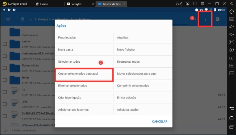 Como obter arquivos de APK de jogos ou aplicativos instalados no emulador ?