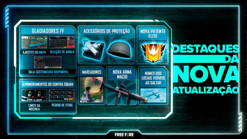 Confira as novidades da atualização do Free Fire: Nova Era