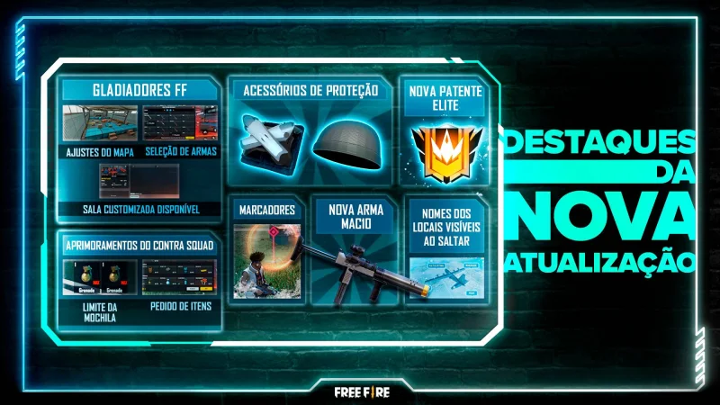 Confira as novidades da atualização do Free Fire: Nova Era