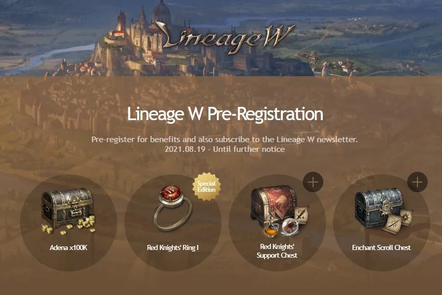 Предварительная регистрация в MMORPG Lineage W открыта