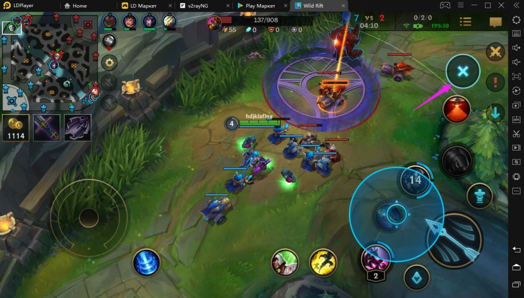 League of Legends: Wild Rift - гайд по управлению на LDPlayer
