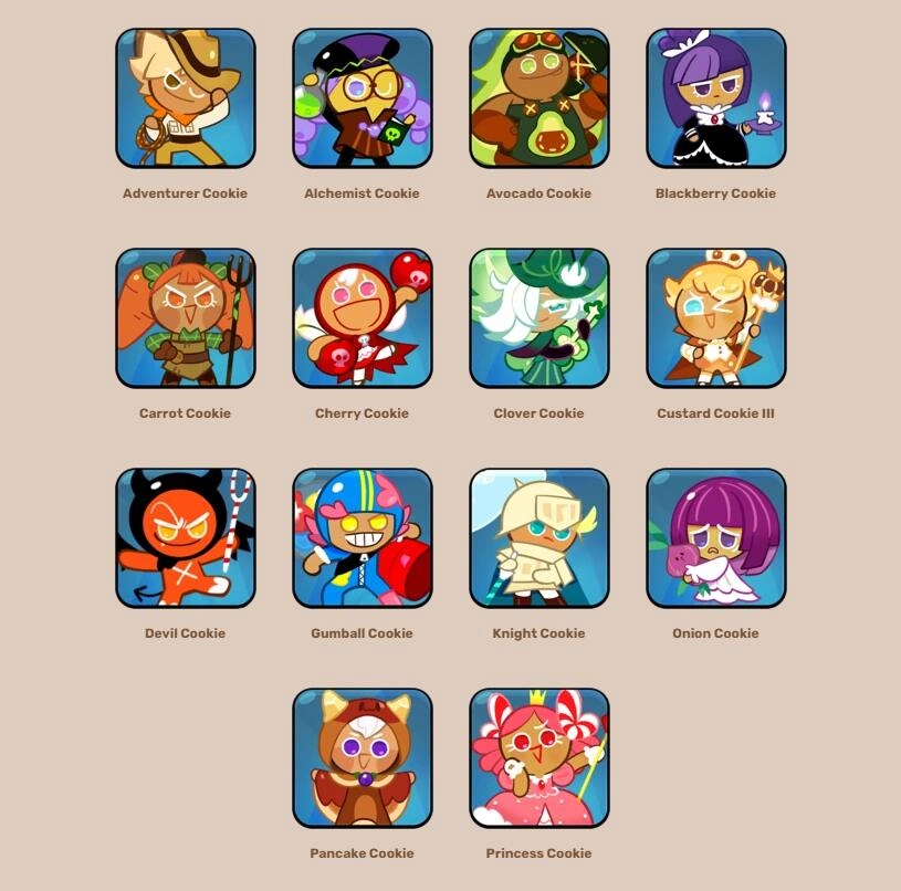 Список печений в Cookie Run: Kingdom (Гайд для новичков)
