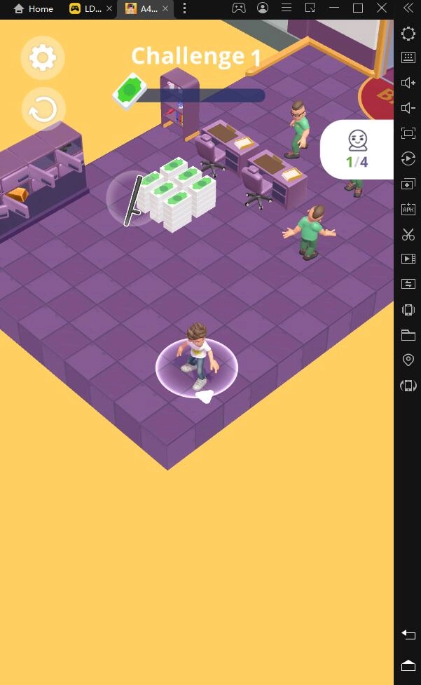 Играть в «А4 Ограбление банка челлендж» бесплатно на пк