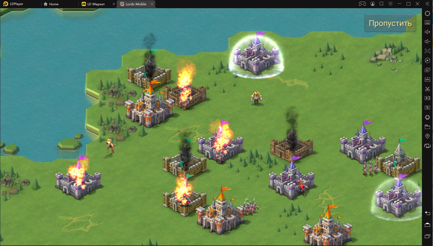 Играть в «Lords Mobile: Война Королевств. Стратегия Cражений» бесплатно на пк