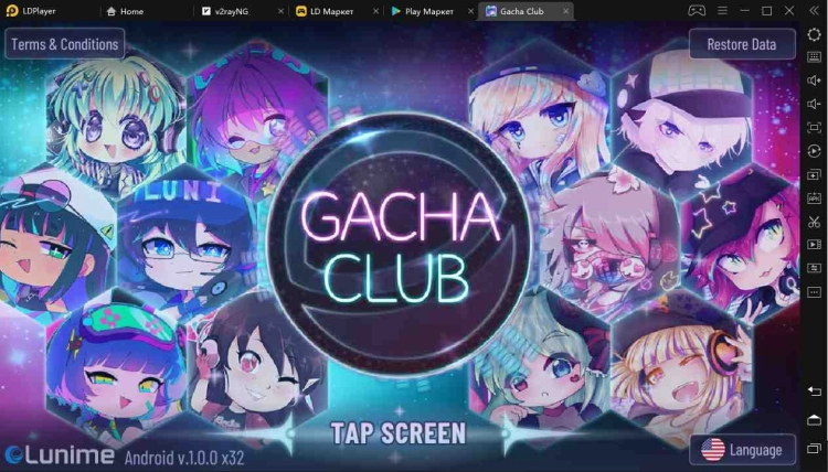 Играть в Gacha Club на пк