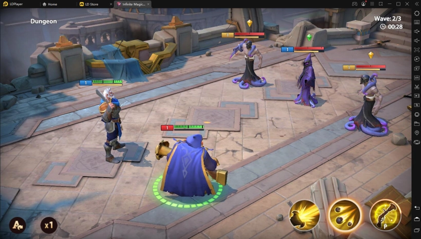 Играть в Infinite Magicraid бесплатно на ПК