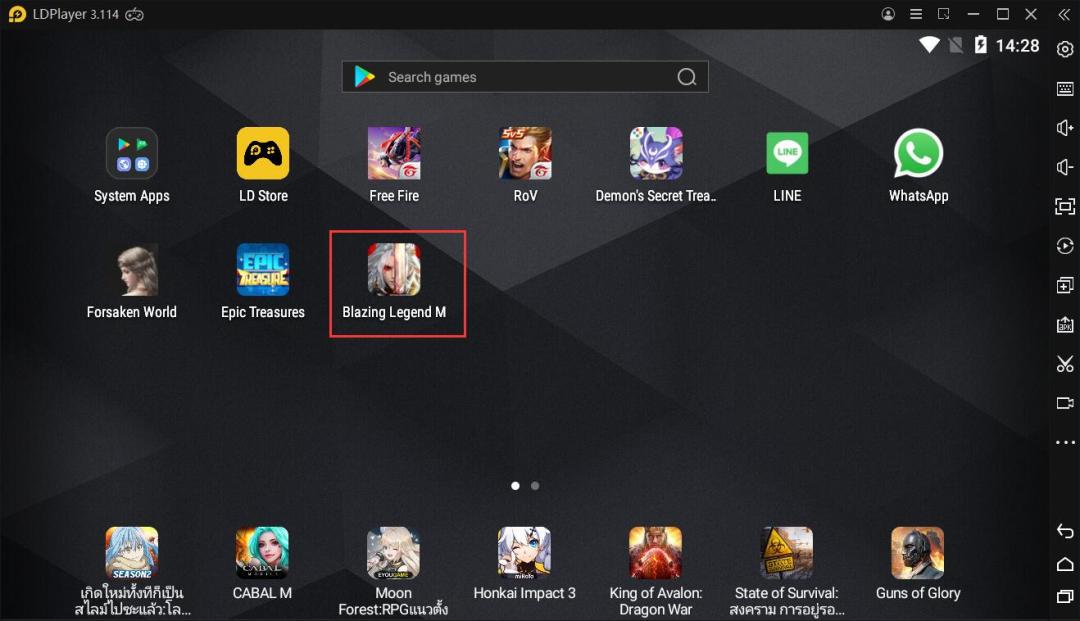 วิธีการติดตั้งและการเล่นเกม Blazing Legend M บน PC