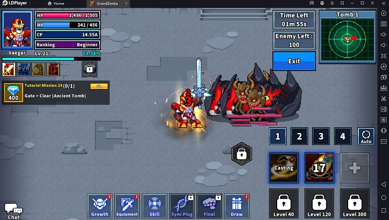 Grandzenka : Idle RPG อัพเกรดหุ่นยนต์ให้เก่ง ออกต่อสู้ให้ชนะทุกด่าน