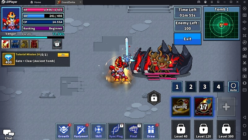 Grandzenka : Idle RPG อัพเกรดหุ่นยนต์ให้เก่ง ออกต่อสู้ให้ชนะทุกด่าน