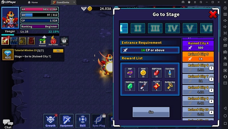 Grandzenka : Idle RPG อัพเกรดหุ่นยนต์ให้เก่ง ออกต่อสู้ให้ชนะทุกด่าน