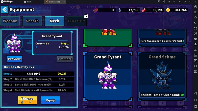 Grandzenka : Idle RPG อัพเกรดหุ่นยนต์ให้เก่ง ออกต่อสู้ให้ชนะทุกด่าน