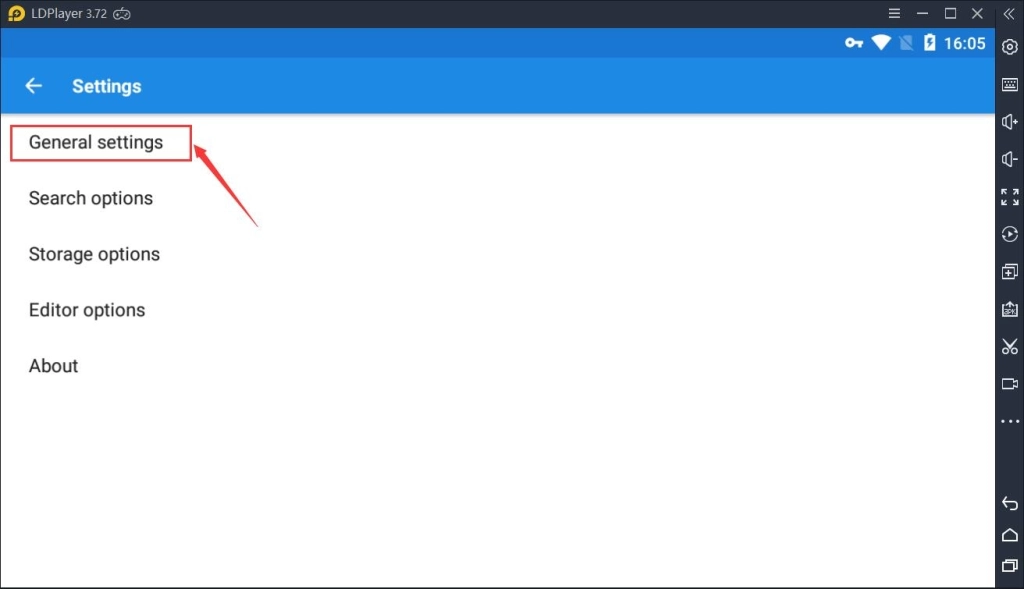 ขั้นตอนที่ 3: คลิก General settings และค้นหา Access mode คลิกไปด้วย