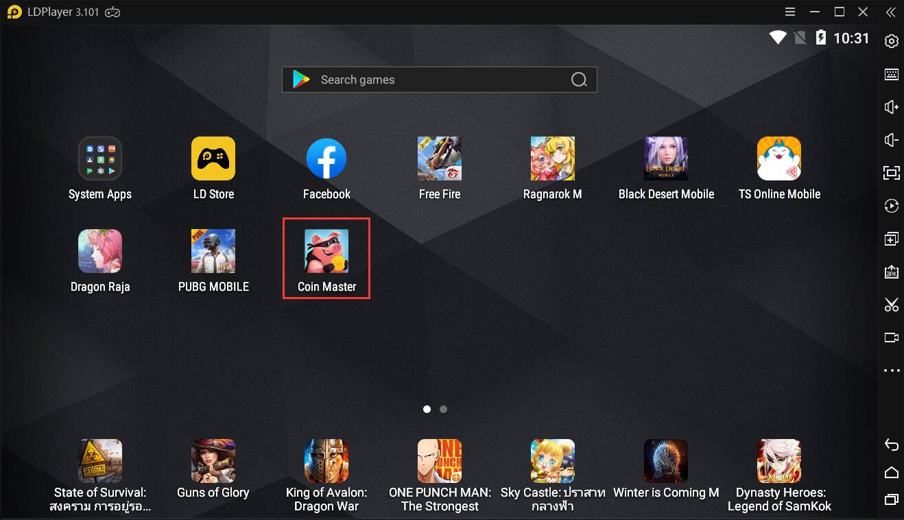 เล่น Coin Master บน PC: สนุกด้วยจอใหญ่และใช้เมาส์