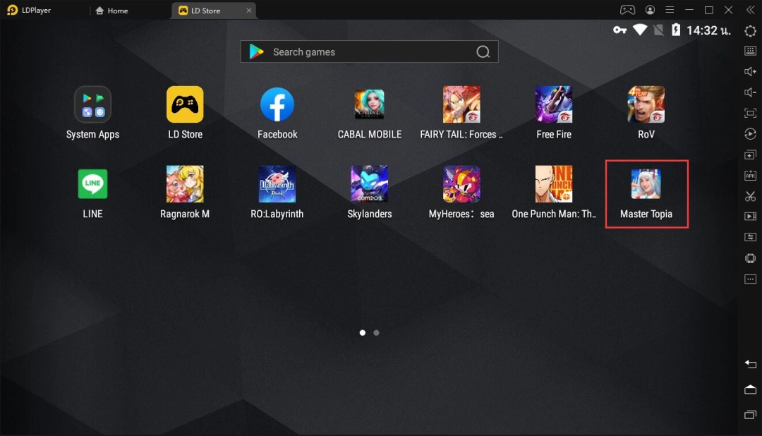 Master Topia วิธีเล่นเกมบนพีซี