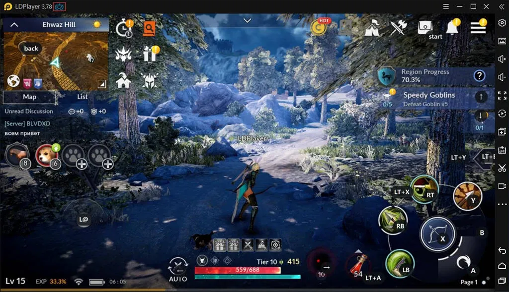 มือการสนับสนุน Gamepad / Controller สำหรับ Black Desert Mobile PC