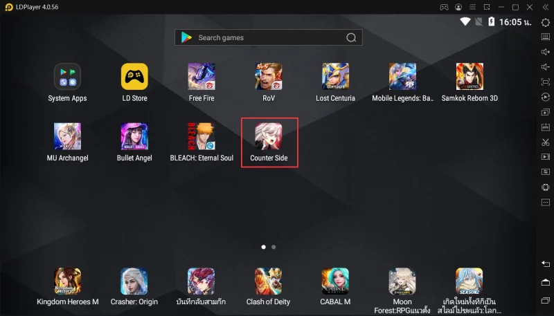 วิธีการติดตั้งและการเล่นเกม Counter:Side บน PC
