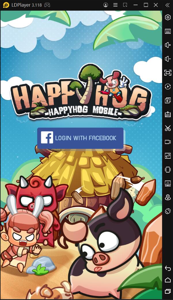 วิธีการติดตั้งและการเล่นเกม HappyHog Mobile บน PC