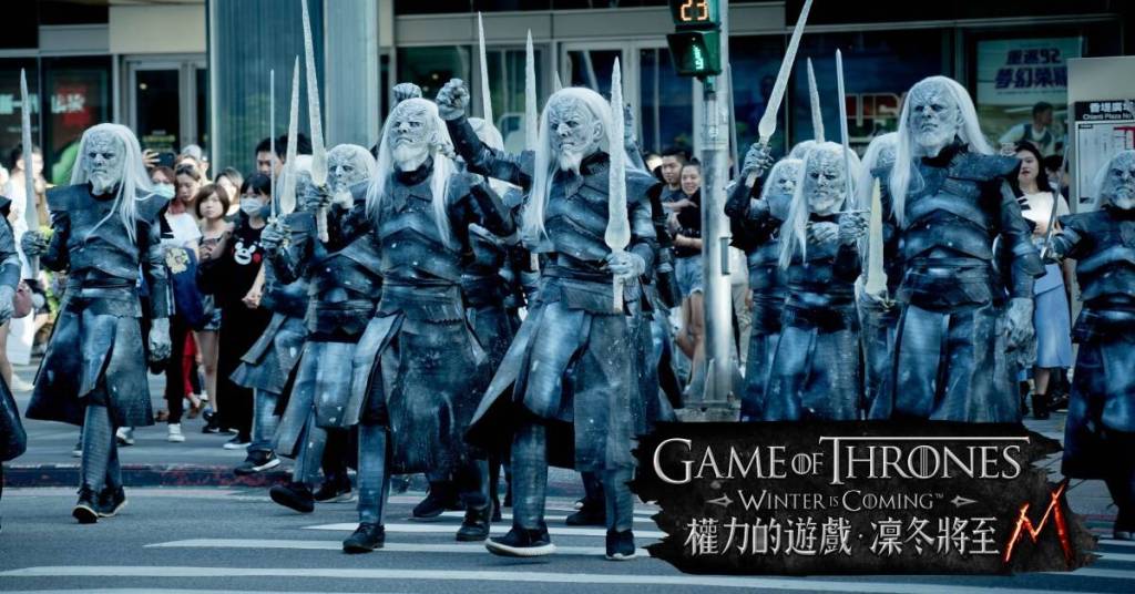 《權力的遊戲：凜冬將至M》快閃信義區，創下雙排行榜第一紀錄