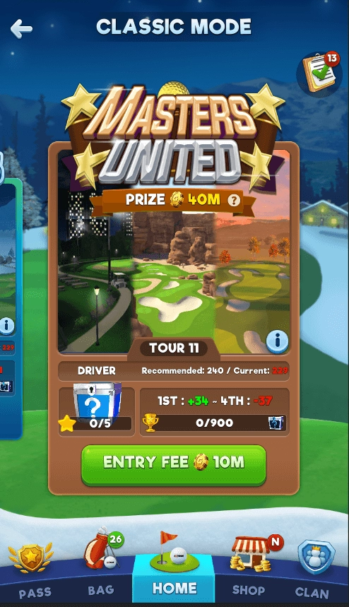 《Extreme golf》今日v1.6.0改版 追加新巡迴賽以及高爾夫球