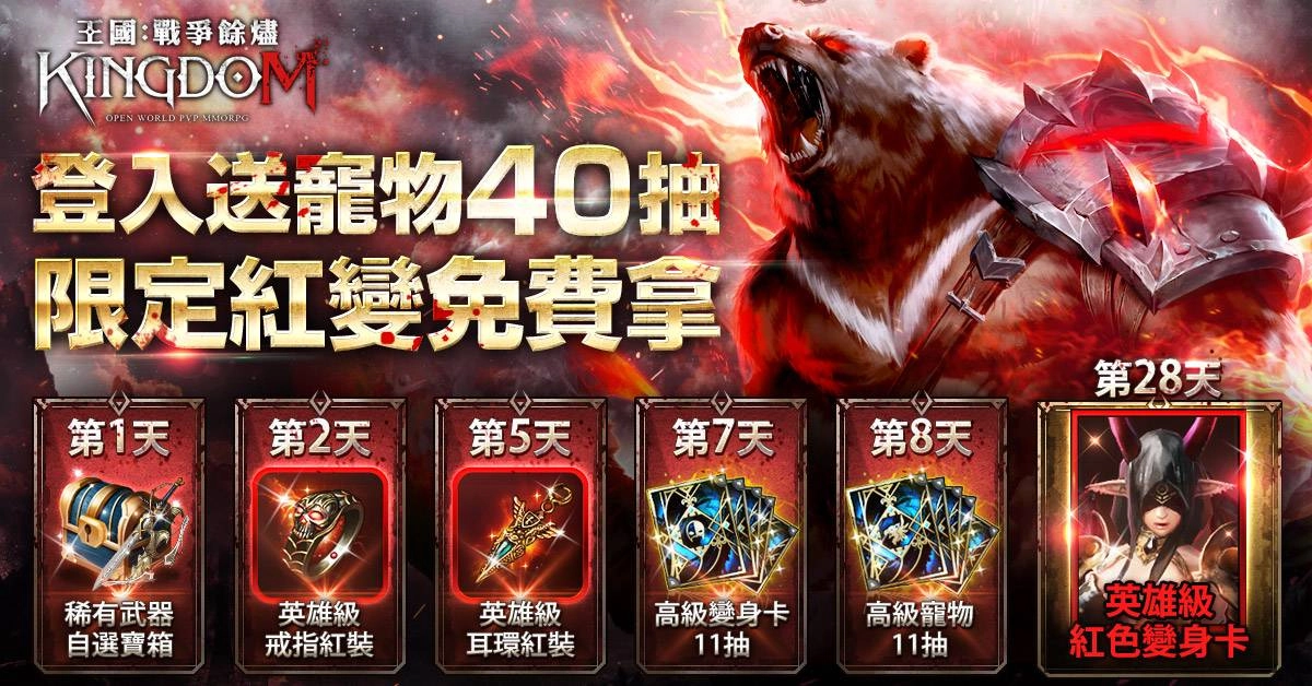 80萬預約突破!韓國MMORPG大作《王國Kingdom》繁中版正式公測