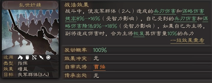 【攻略】《三國志・戰略版》亂世奸雄曹操攻略