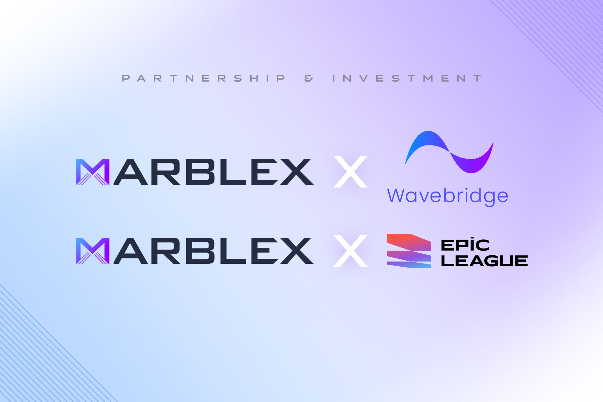 透過全新合作夥伴關係與投資 MARBLEX持續引領其區塊鏈生態系統MBX