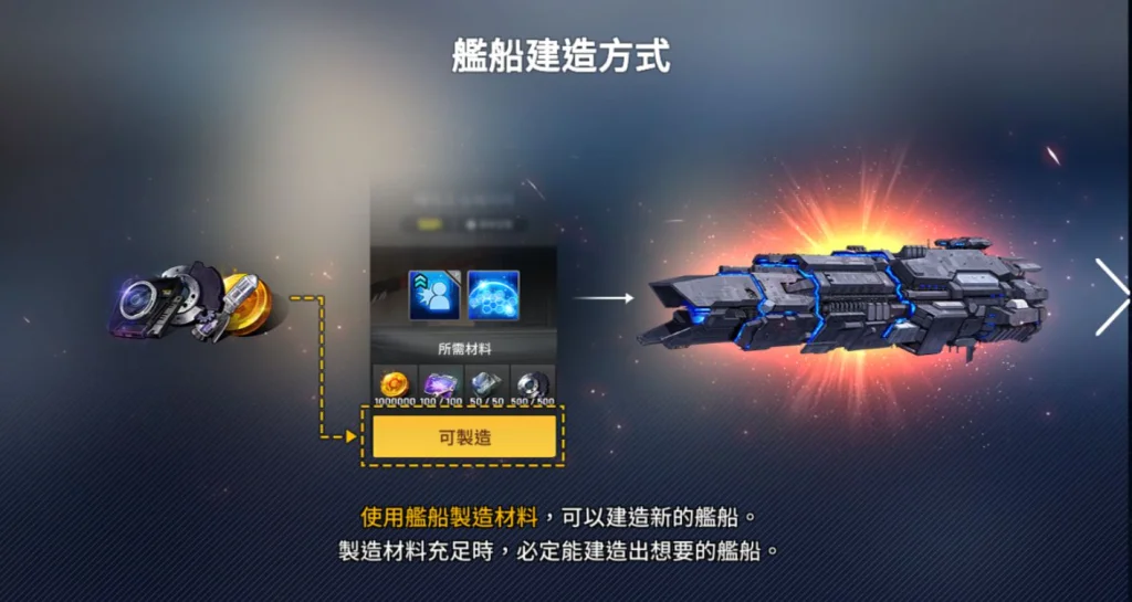 未來戰 艦船建造介紹