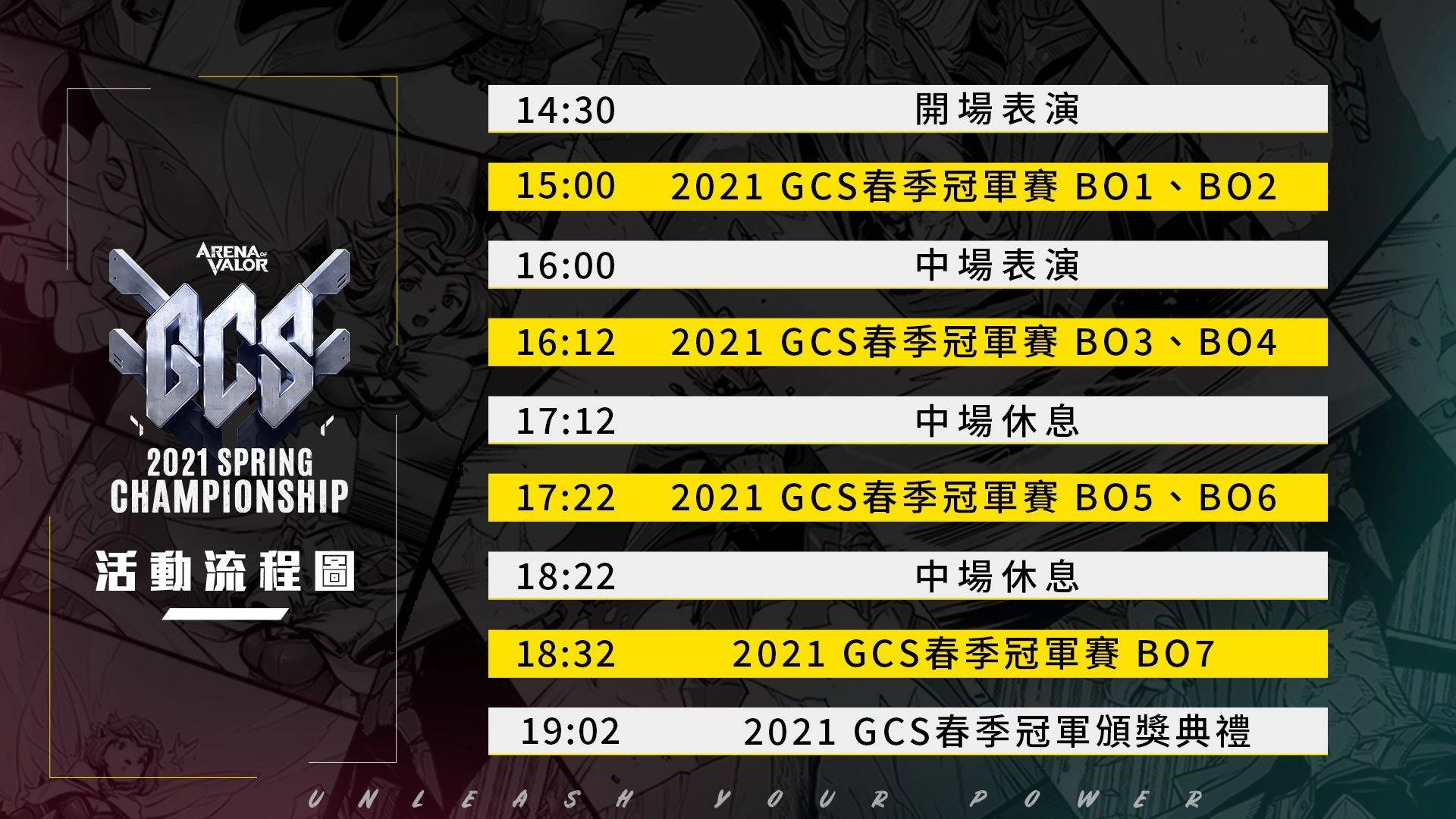《Garena 傳說對決》2021 GCS 春季總決賽 5 月 1 日火熱開打  