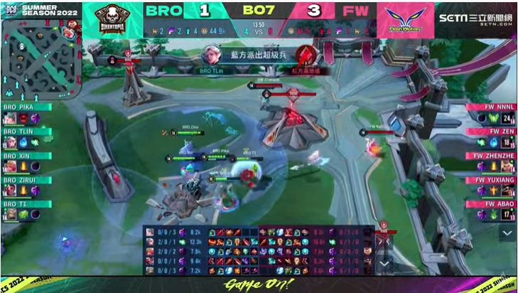 勇奪隊史首冠!BRO鏖戰七局擊敗FW贏得2022 GCS 夏季賽冠軍