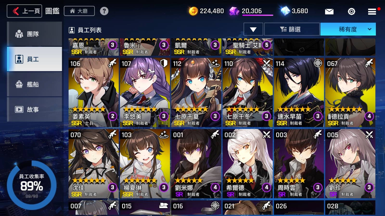 《未來戰》目前開放的全SSR分析