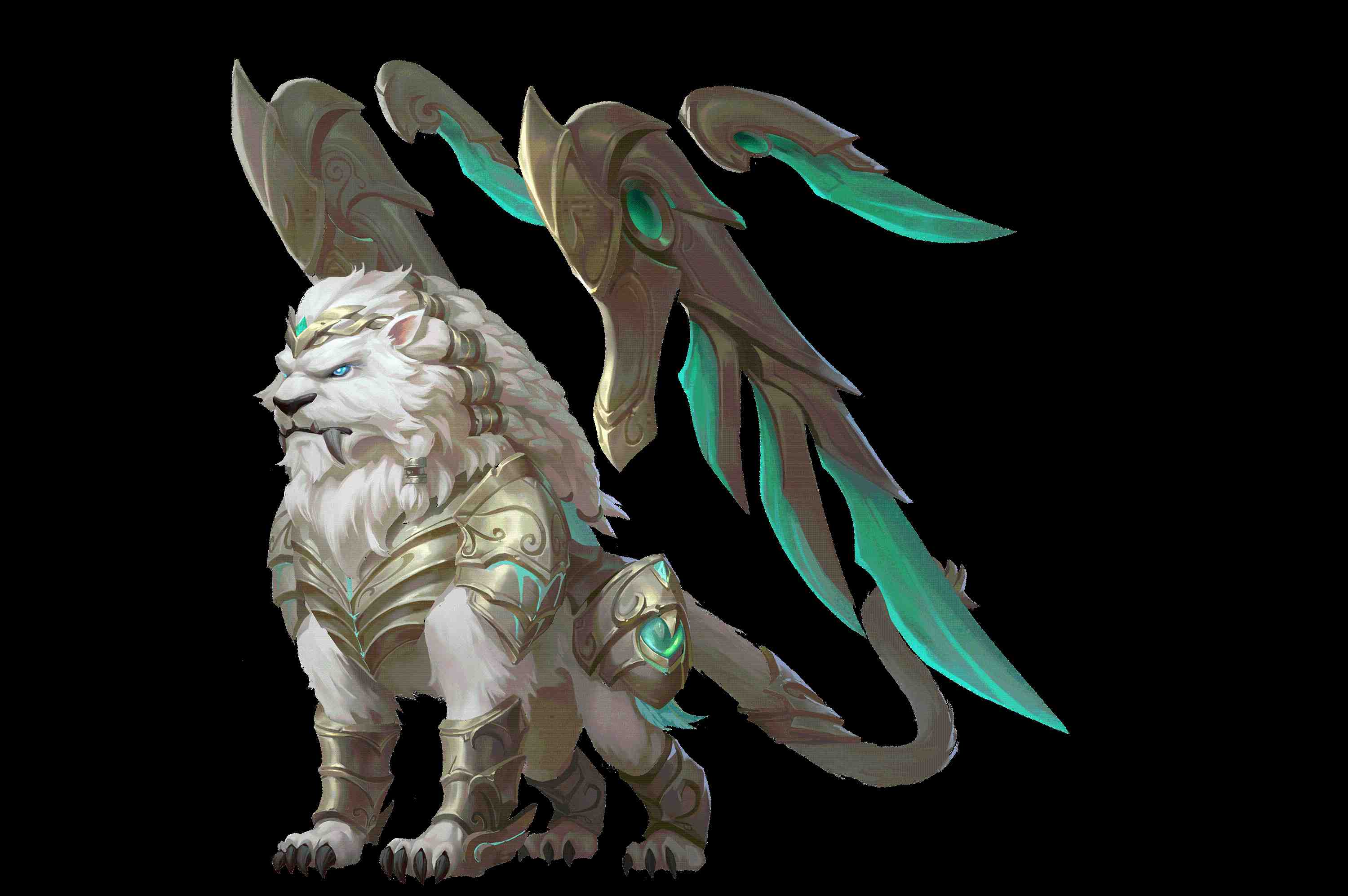 風之聖獸-艾俄洛斯：四方之主神造物，擁有獅子、羽翼、風元素等特徵