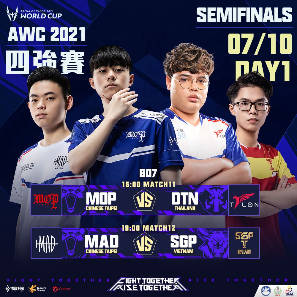 《Garena傳說對決》 AWC 2021世界盃四強名單正式出爐！