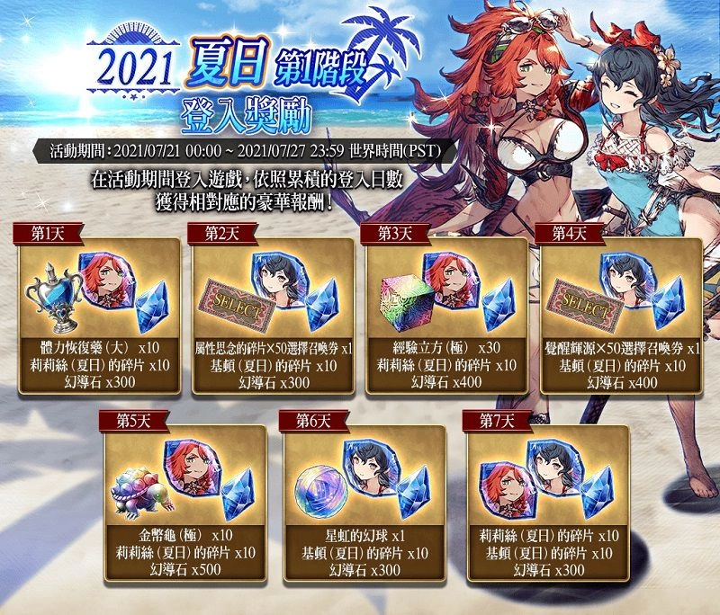 《WOTV FFBE》泳裝造型兵員『莉莉絲(夏日)』與『基頓(夏日)』登場！