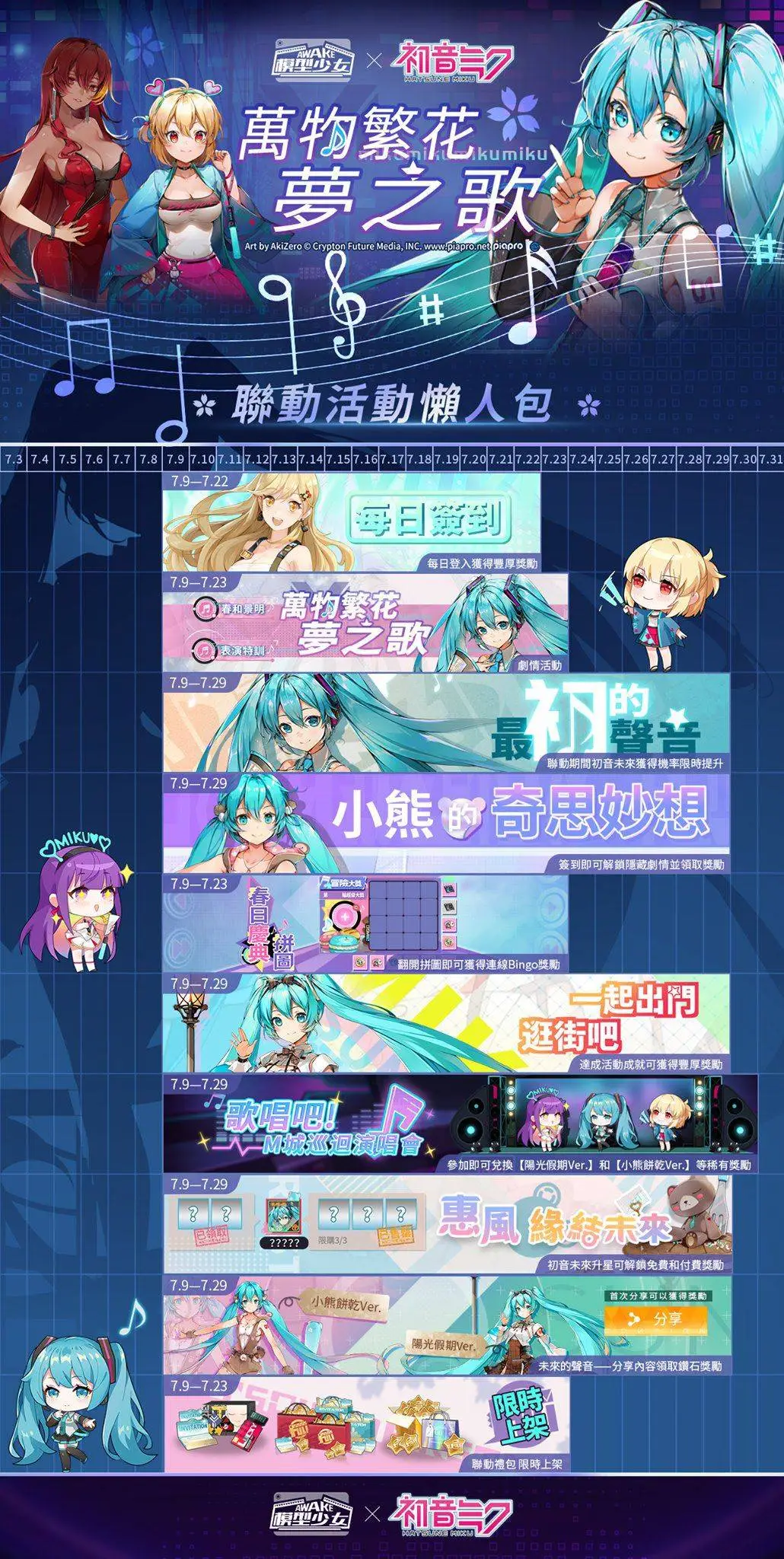 初音未來登場！在《模型少女AWAKE》等你一同歡慶！  柯斯頓城慶典在即 驚喜嘉賓初音未來登場   