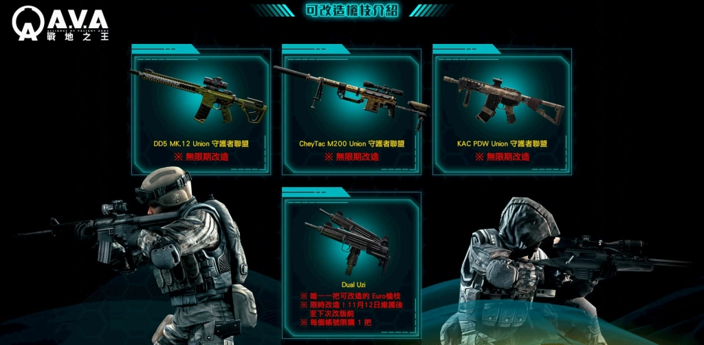 《A.V.A 戰地之王》新改造槍枝系統開放 打造自我獨有槍枝特性