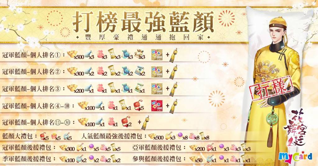 《花舞宮廷》藍顏化身抱枕，夜夜陪伴