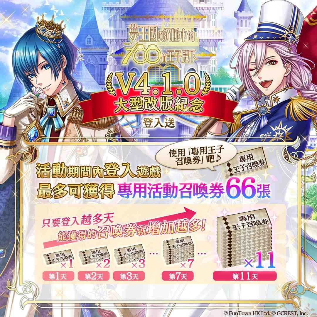 《夢王國與沉睡中的100位王子殿下》年度改版 全新活動
