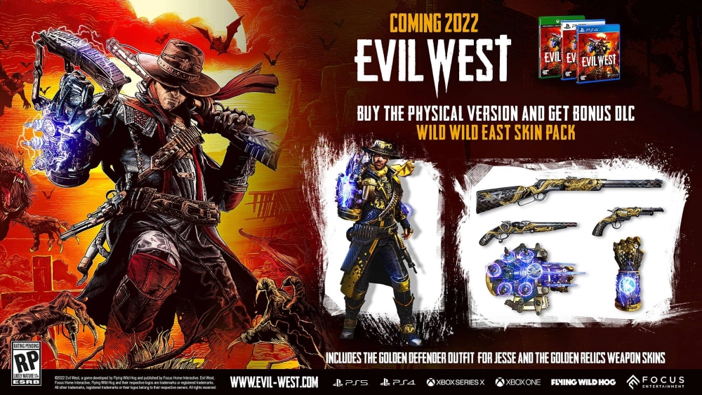 Evil West 西部魔域的實體版內含 「Wild Wild East Pack]！