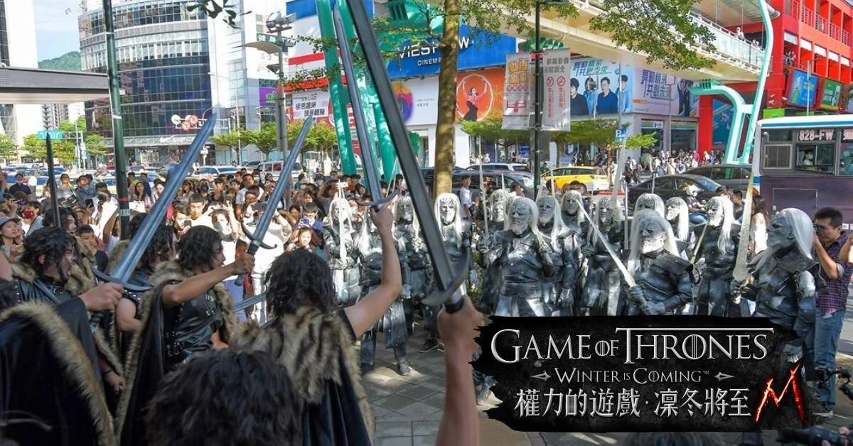《權力的遊戲：凜冬將至M》快閃信義區，創下雙排行榜第一紀錄