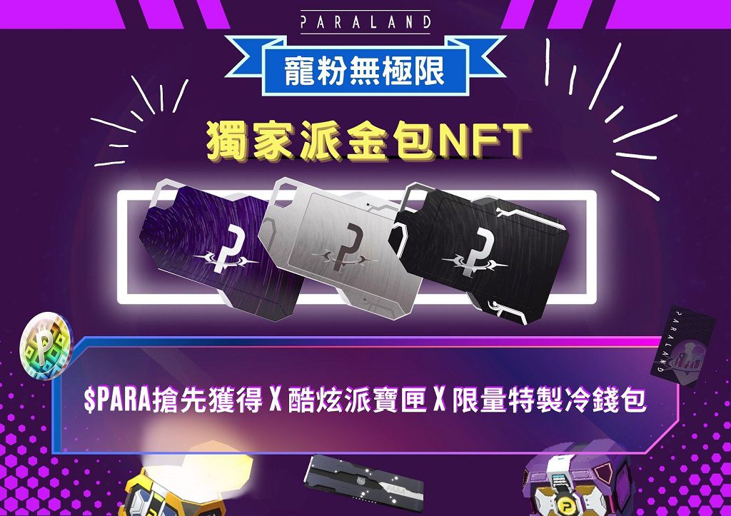 區塊鏈遊戲PARALAND 獨創發行！$PARA 代幣及打怪道具多合一派金包6/22開搶！