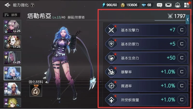 【攻略】《勇者使命:全面反擊》傭兵能力強化系統