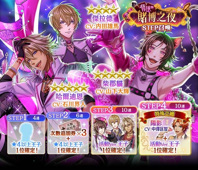 《夢王國與沉睡中的100位王子殿下》開啟全新活動「背德的賭博之夜」 另有繁中版王子周年活動