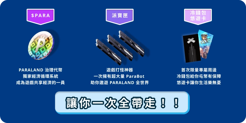 區塊鏈遊戲PARALAND 獨創發行!$PARA 代幣及打怪道具多合一派金包6/22開搶!
