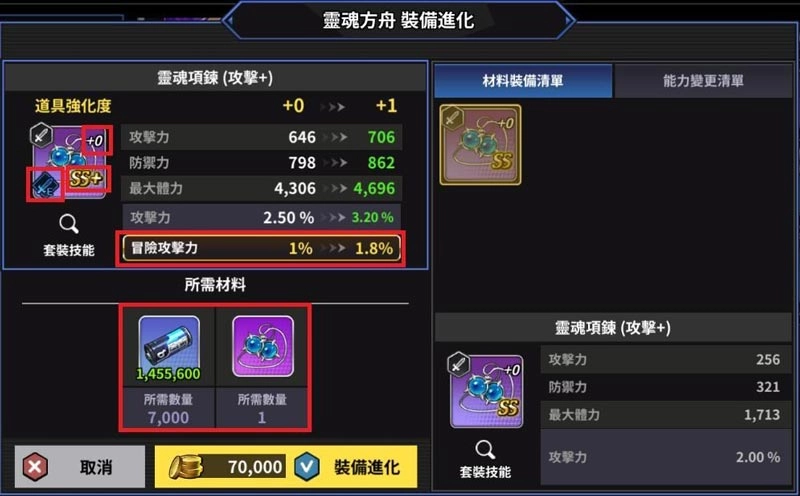 【攻略】《靈魂方舟》裝備獲得方法/各階裝備差異強化與進化