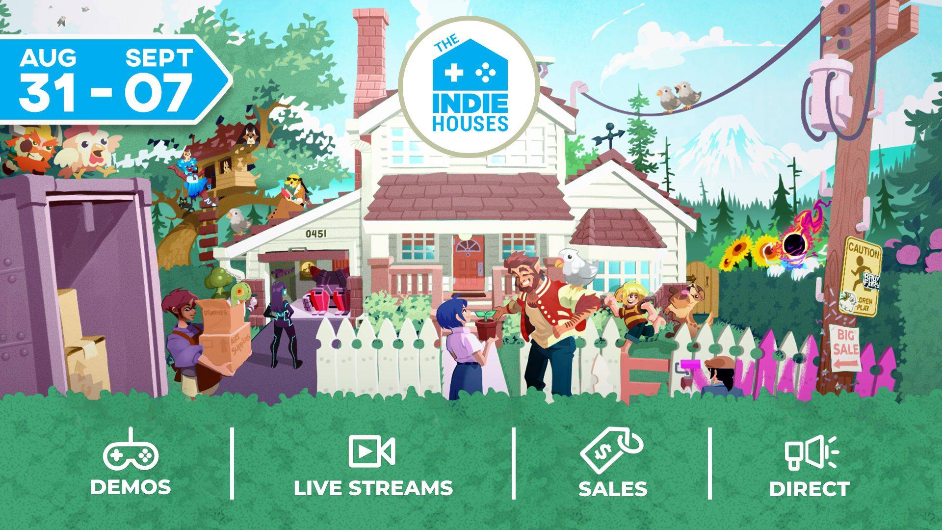 七間獨立遊戲發行商聯合發表會 「The Indie houses」 將於8月31日進行直播！