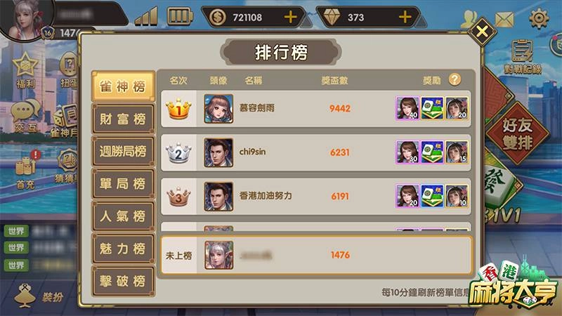 食糊贏獎盃《香港麻將大亨》雀榜爭奪書寫傳奇