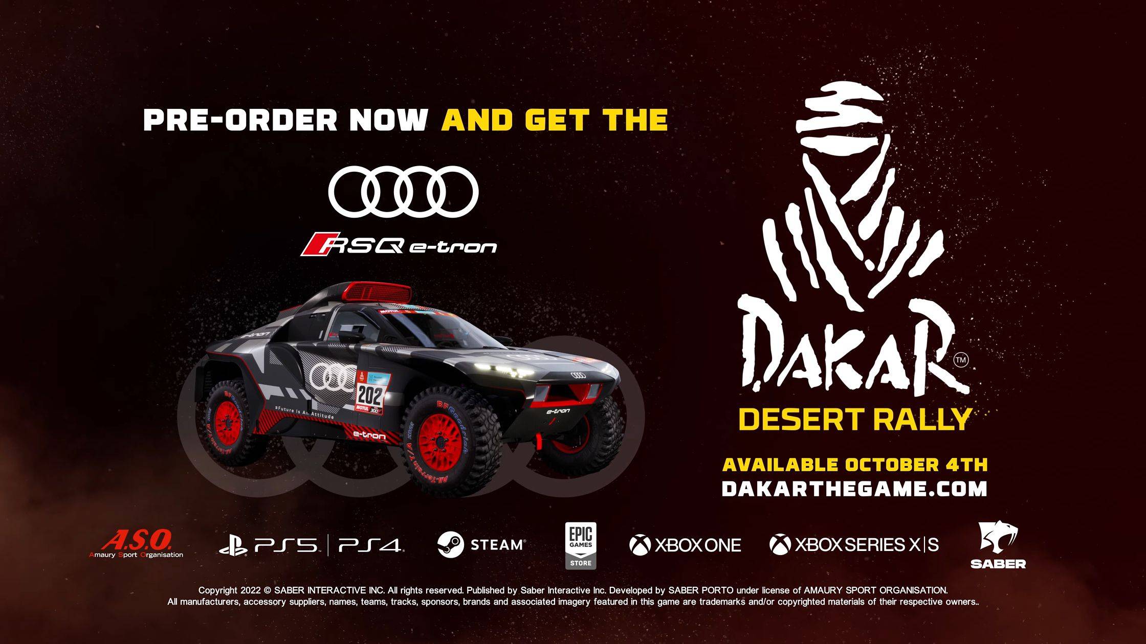 達卡沙漠拉力賽車Dakar Desert Rally-有史以來規模最大且最具傳奇色彩的沙漠越野賽車冒險遊戲-10月4日傳奇登場！